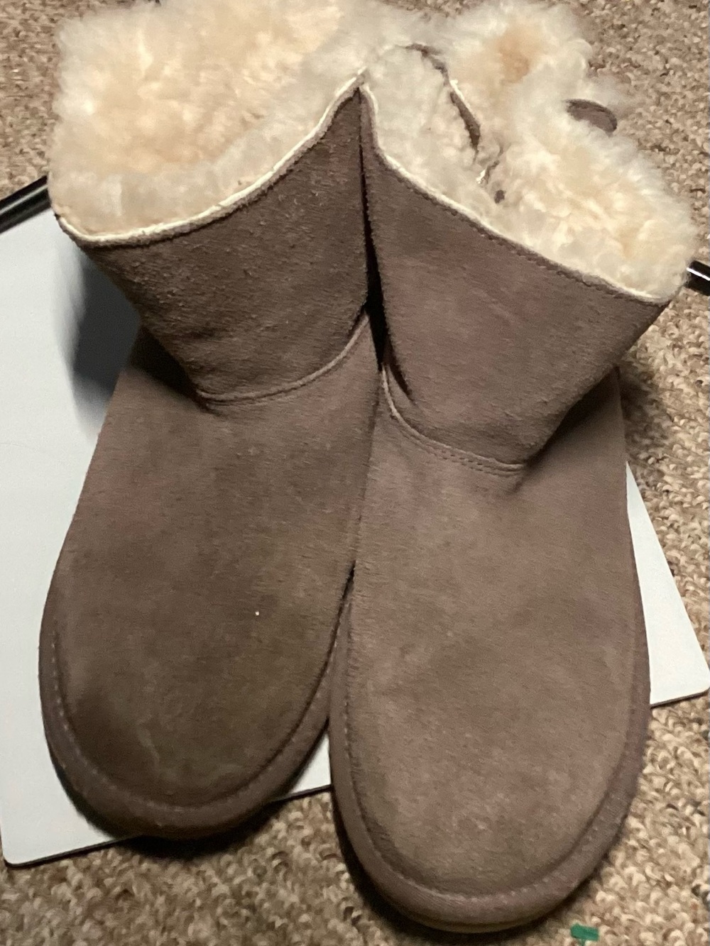 Koolaburra Women's Shearling-Lined Suede Slipper Boots - Brown